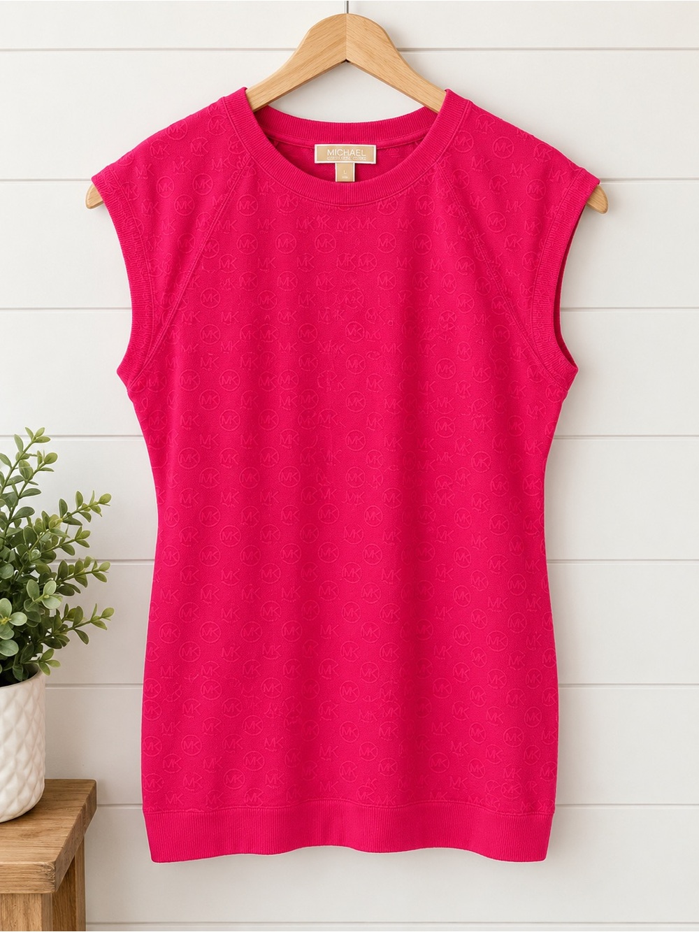 Michael Kors Pink Sleeveless Knit Top